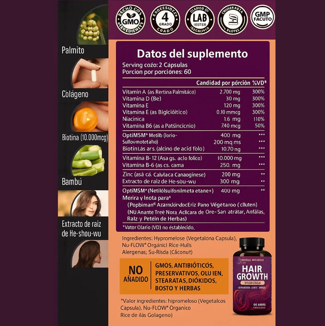 Estrés diario + mala Alimentación = 😖💥 cabello frágil.