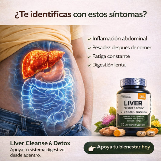 ¿Hinchado… pesado… y sin energía? Tu hígado necesita apoyo natural.