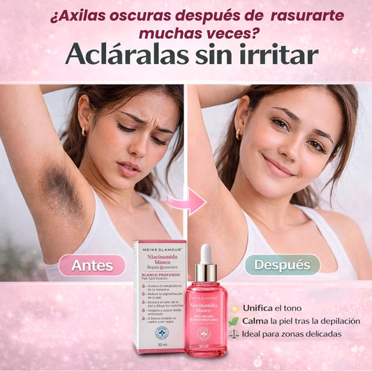 ¿Axilas oscuras después de rasurarte muchas veces?